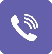 Telephone Icon with purple background